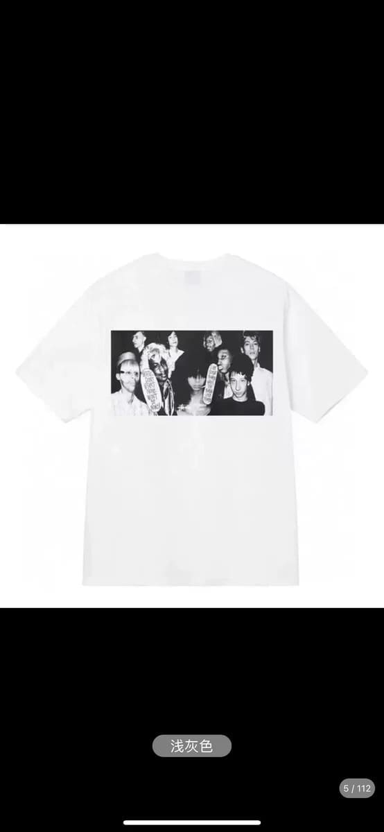 Stussy Crown Surfing Print Short Sleeve T-Shirt for Men and Women