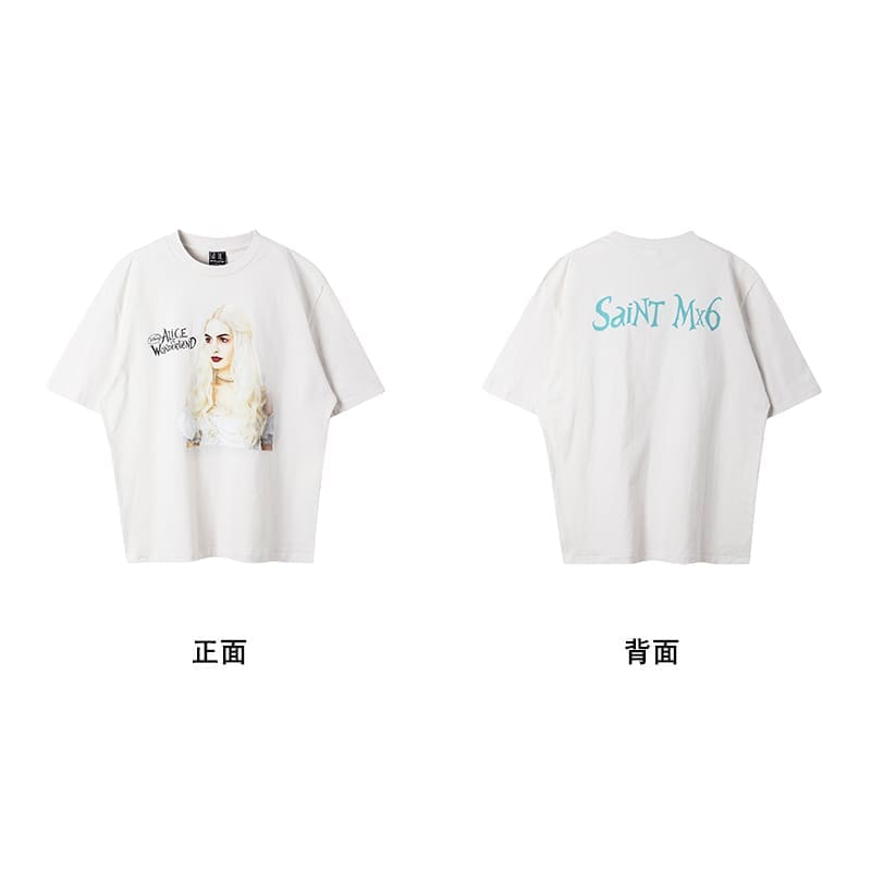 Saint Michael American Vintage Short-Sleeved T-Shirt Hip Hop Niche Style