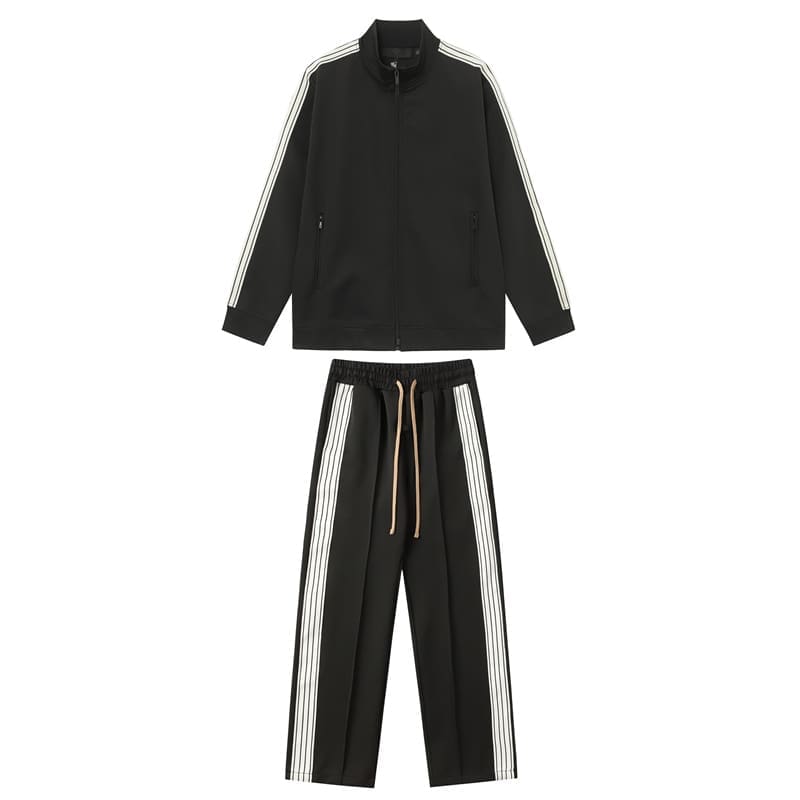 Fog Striped Collar Jacket Suit