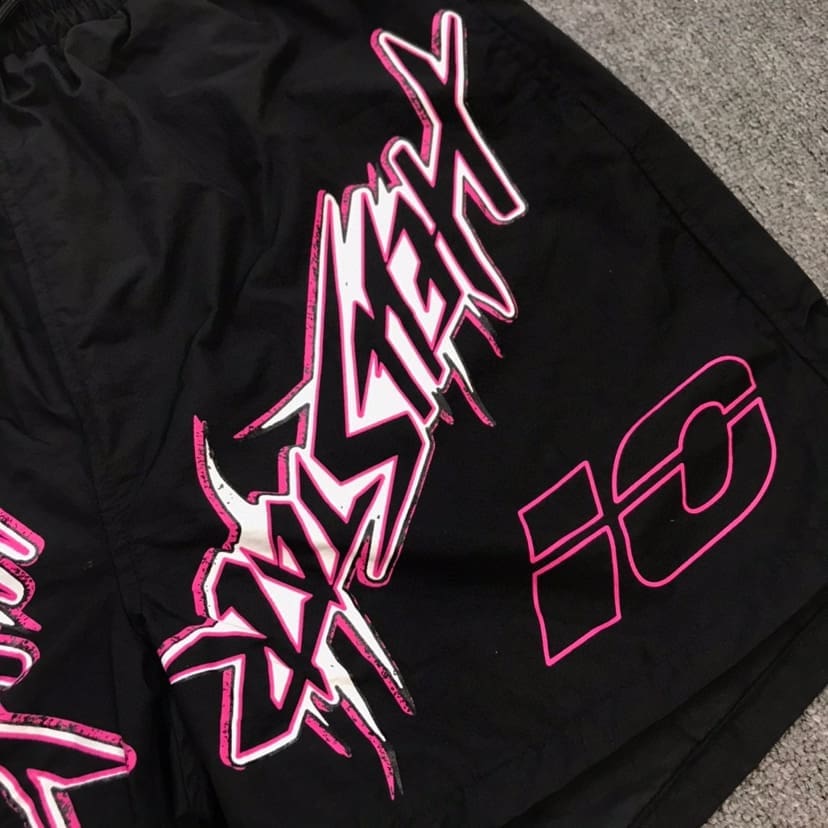 H*lst*r nylon athletic shorts