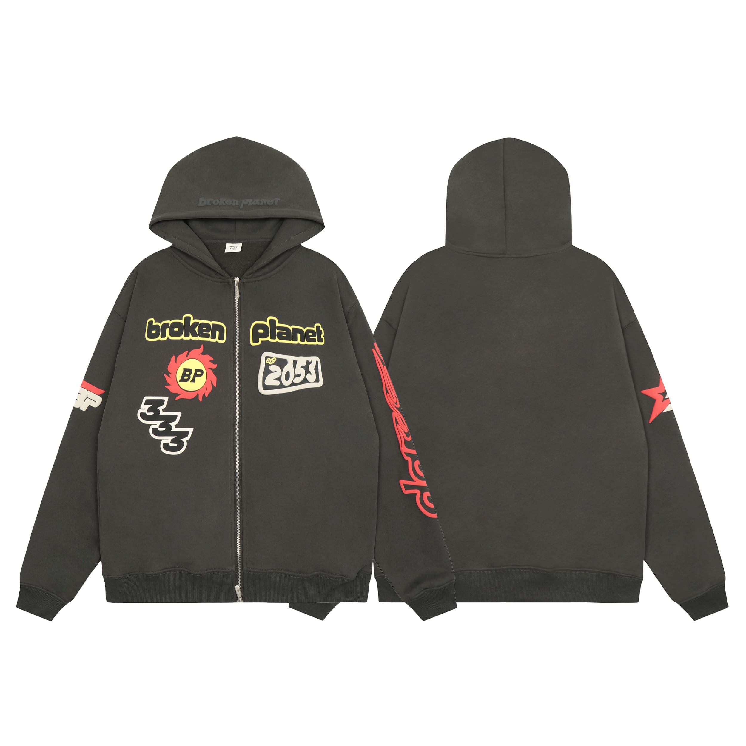 Broken Planet Cardigan Zipper Hoodie for Men and Women