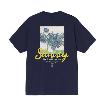 Stussy Crown Surfing Print Short Sleeve T-Shirt for Men and Women