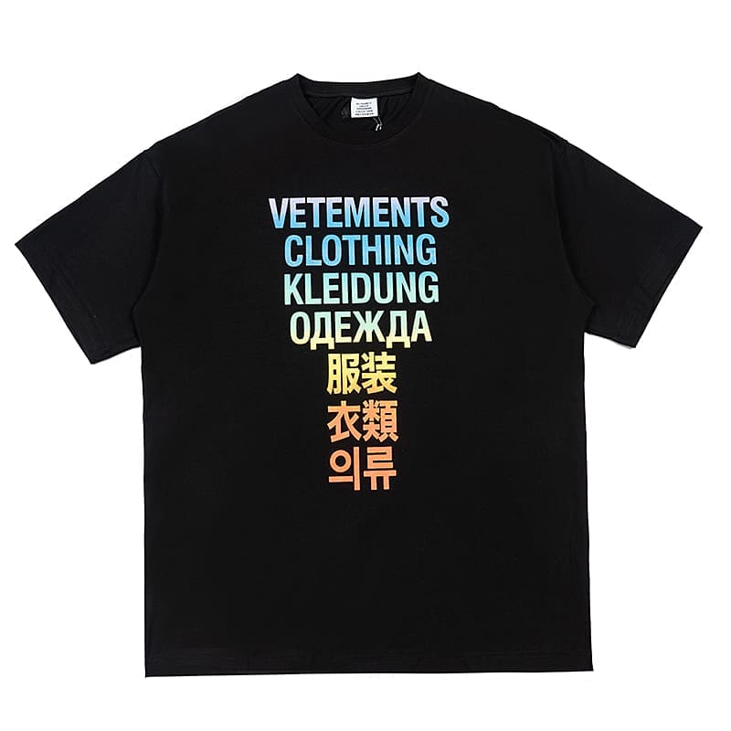 Vetements Letter Print Oversized Tee 2