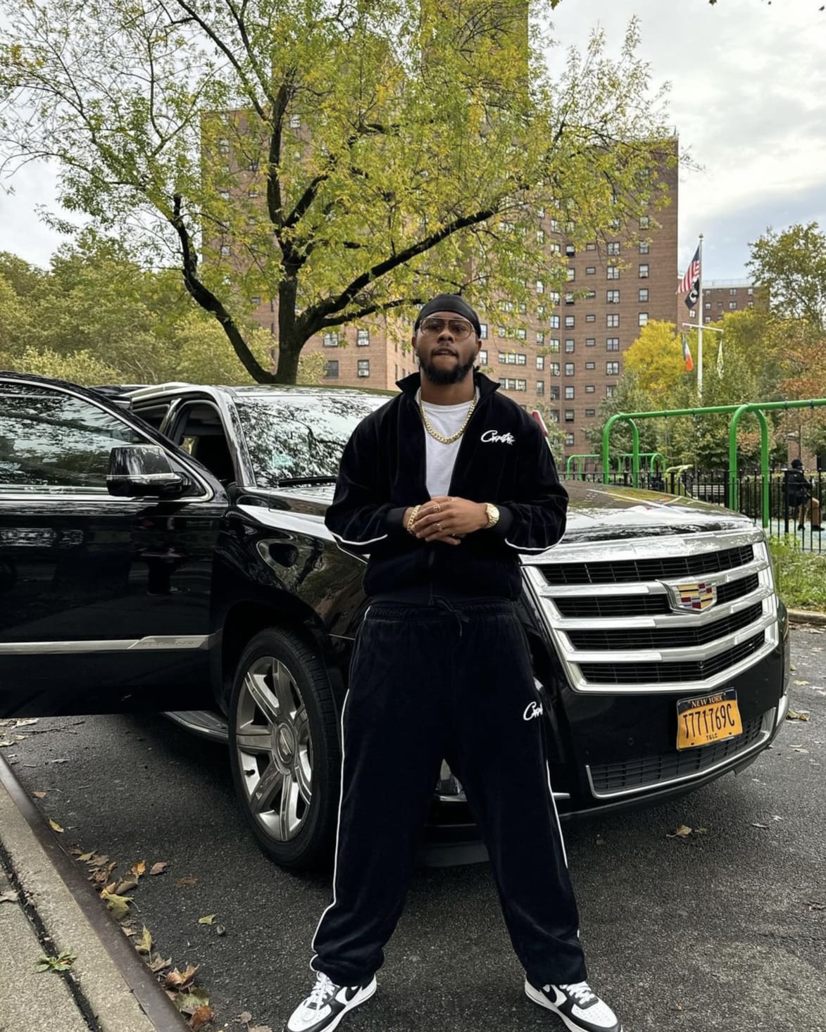 Corteiz Velvet Zipper Coat Set