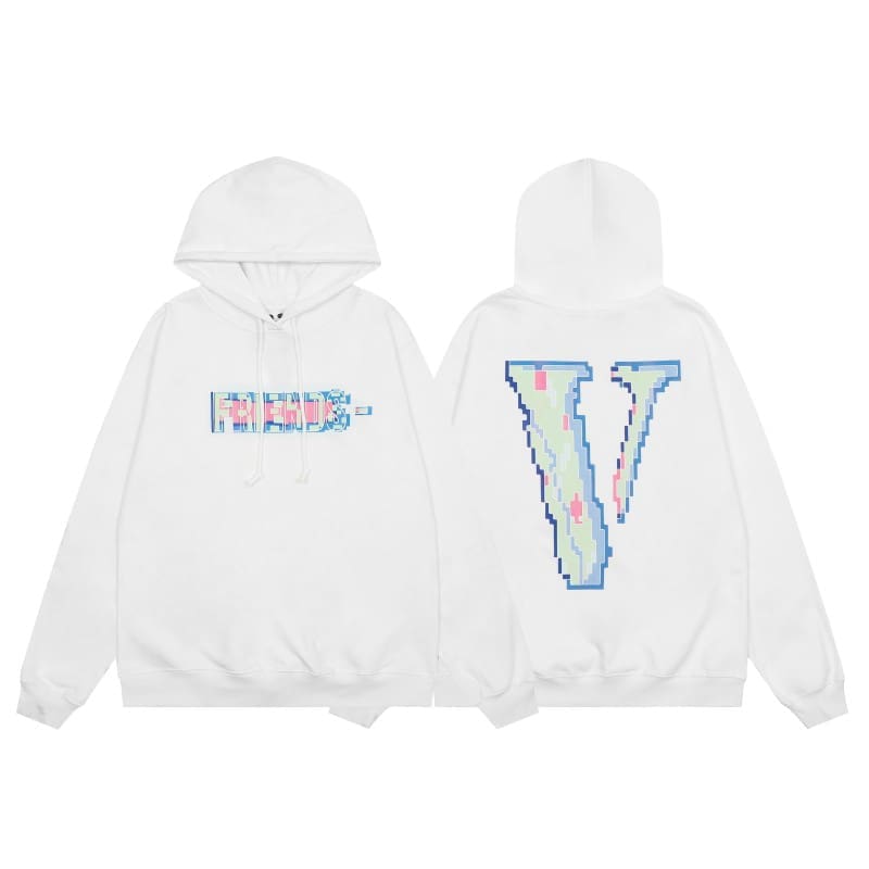 VLONE x Juice WRLD Big V Hoodie for Men and Women High Street Fashion