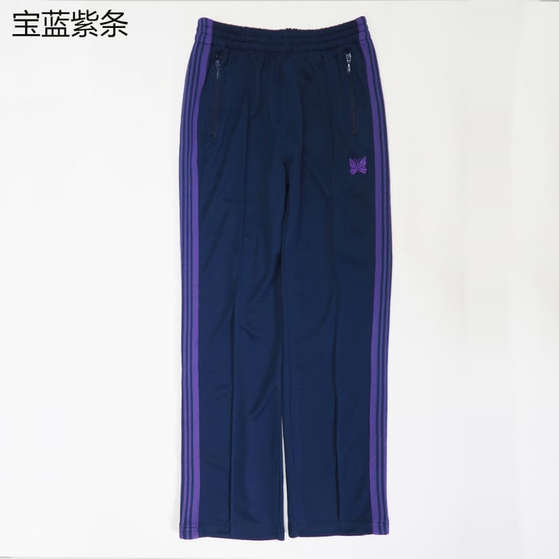 Needles Butterfly Embroidery Side Stripe Pants (Style 2)