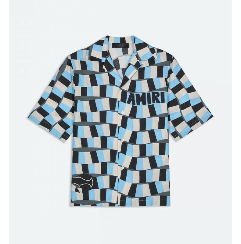 Amiri Fw24 Letter Print Polo Shirt