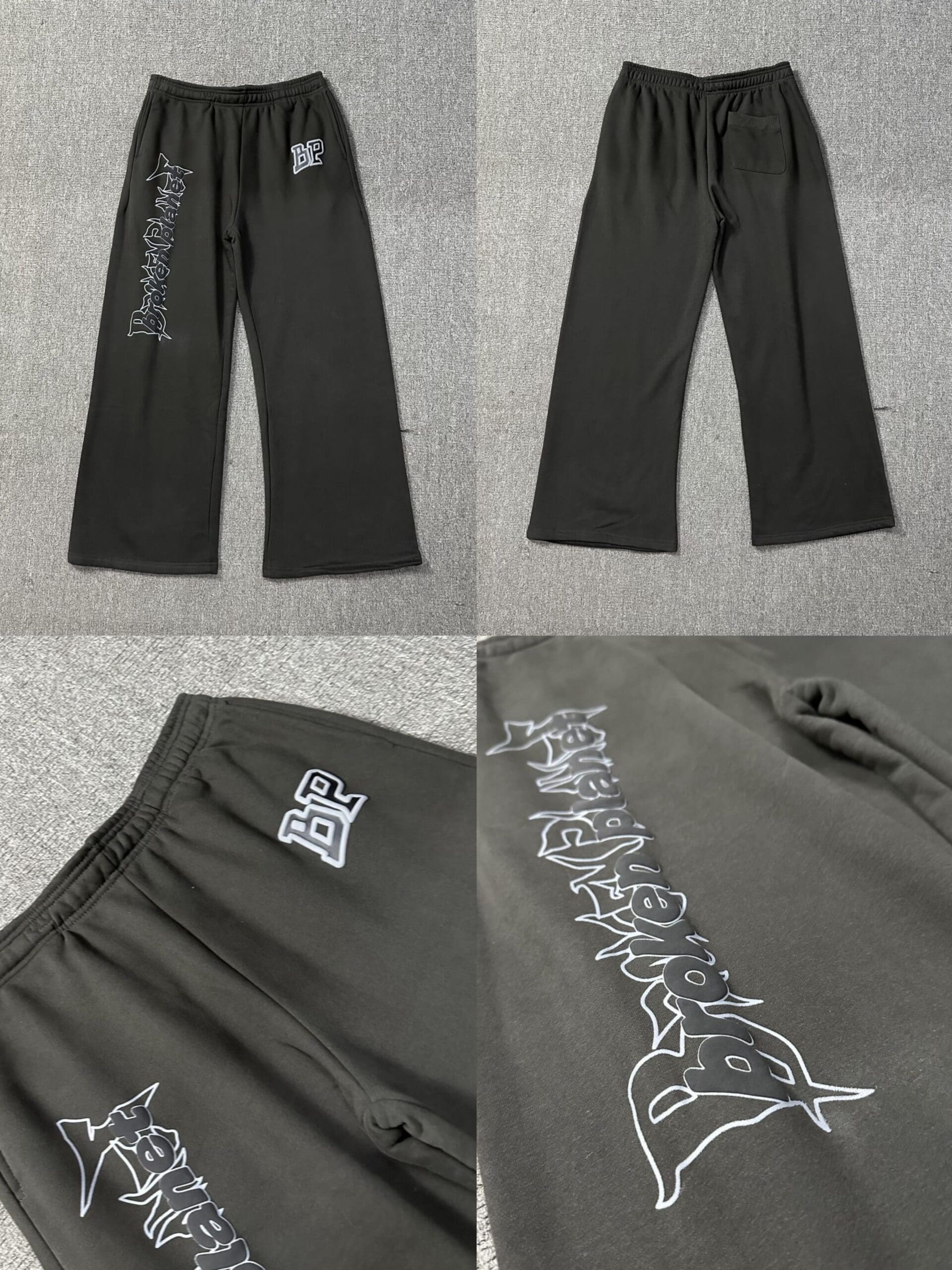 Broken Planet Puff Print Hooded Sweater Loose Fit for Men and Women