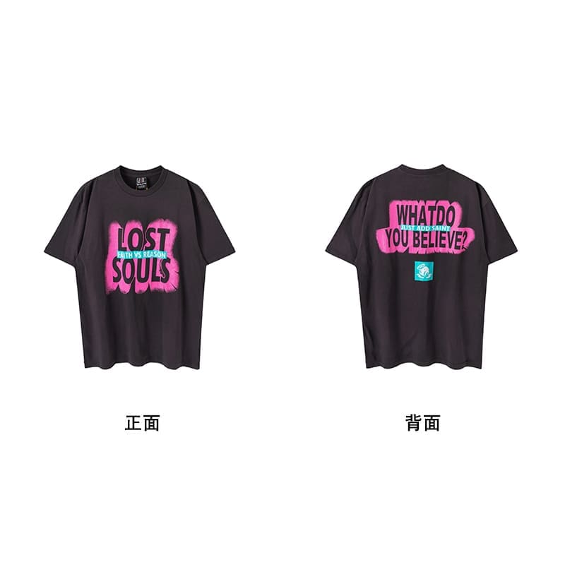 Saint Michael Vintage Short-Sleeved T-Shirt European Hip Hop Niche Style