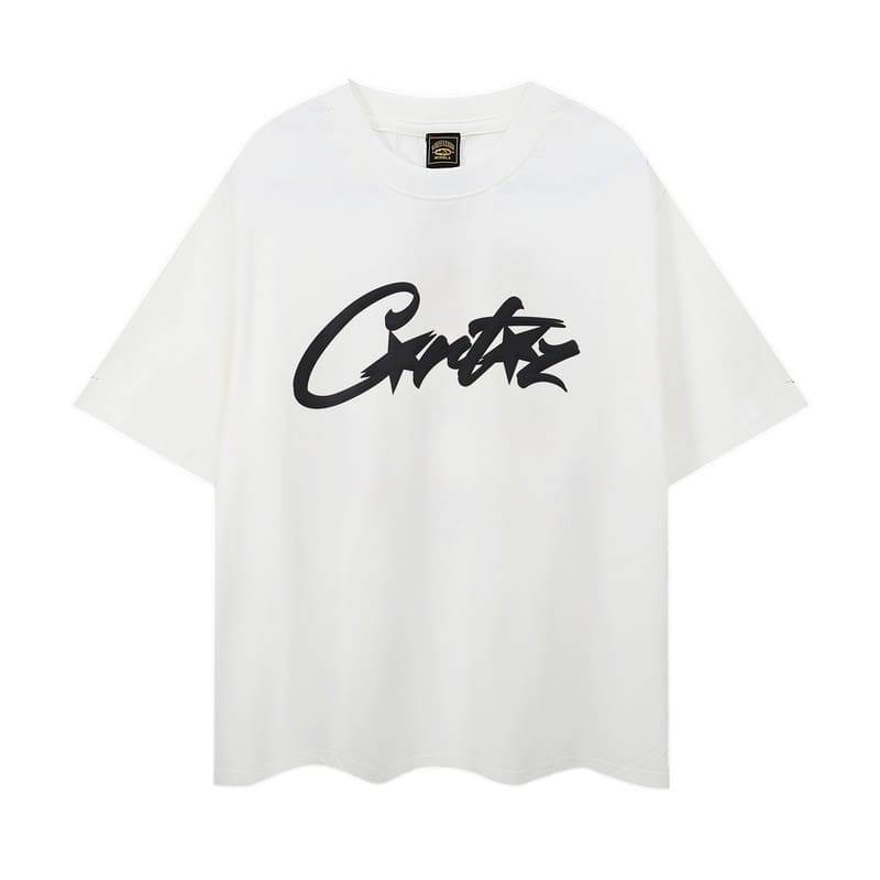 Corteiz Devil Island Graffiti Print T-Shirt for Men and Women High Street Retro Style
