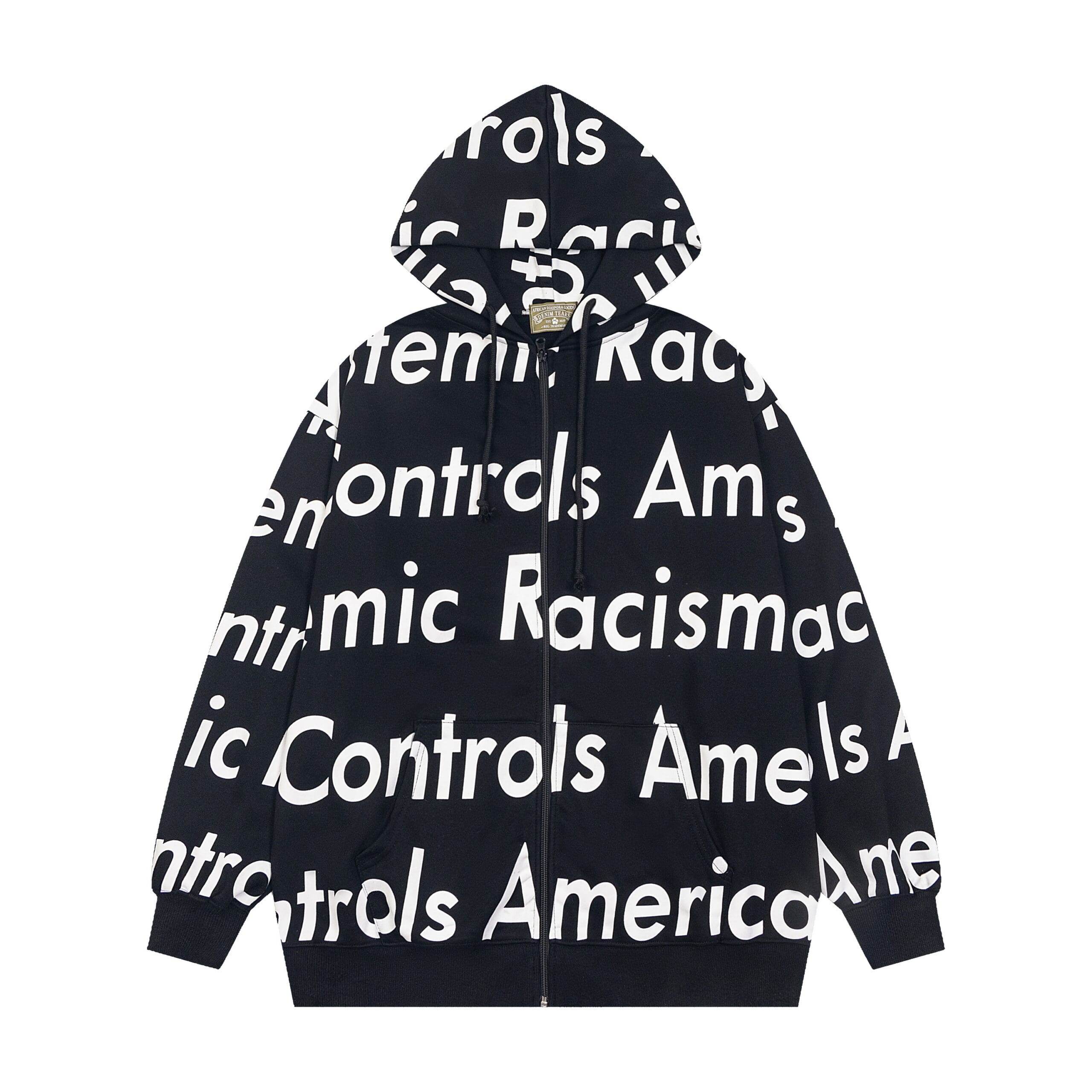 Denim Teares Full Printed Cardigan