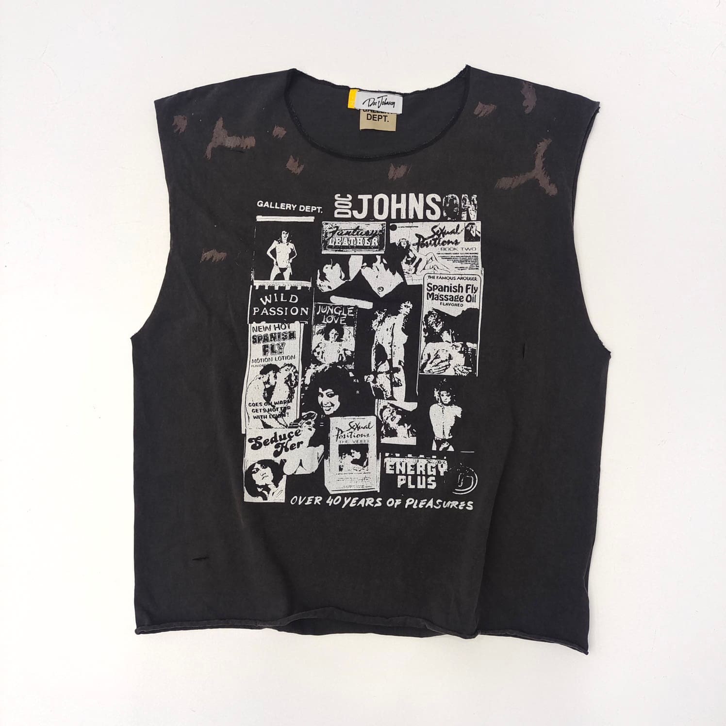 Gallery Dept Comic Graffiti Paint-Splashed Washed Destruction Vest