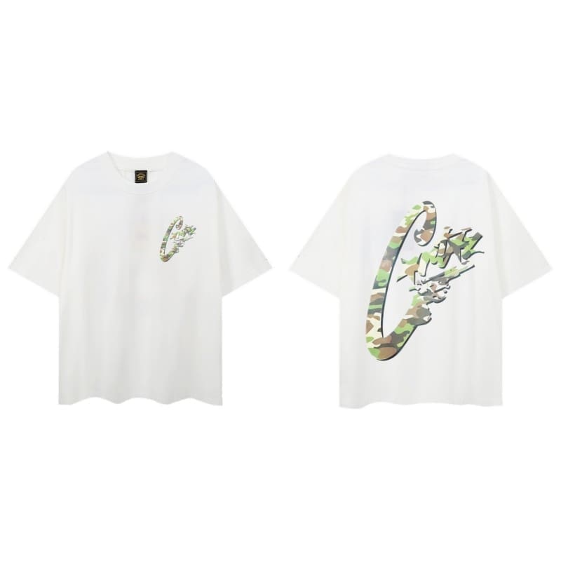 Corteiz Devil Island Graffiti Short Sleeve T-Shirt Summer Street Style