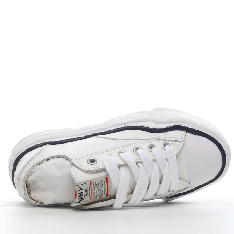 mmy Ma*s*n miharayasuhiro wayne original sole leather low sneaker grwy