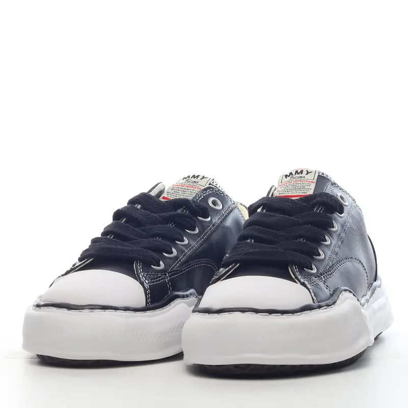 mmy Ma*s*n miharayasuhiro wayne original sole leather low sneaker grwy a