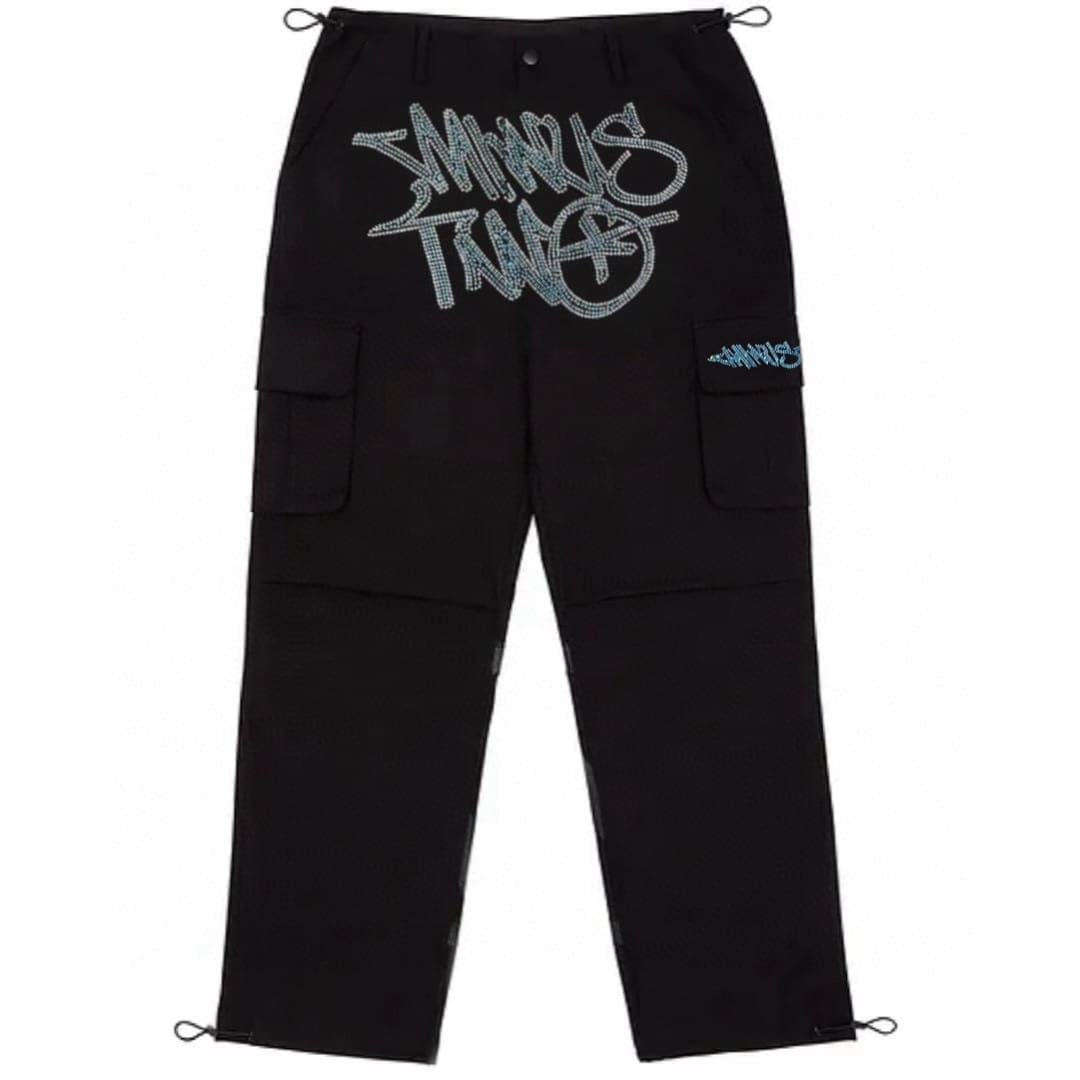 Minus Two Cargo Pants Casual Straight-Leg Loose Fit Hip Hop Star Style