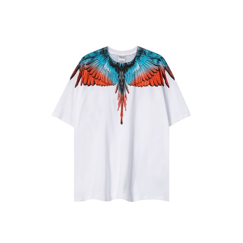 Marcelo Burlon Wings T-Shirt Classic Feather Short Sleeve B