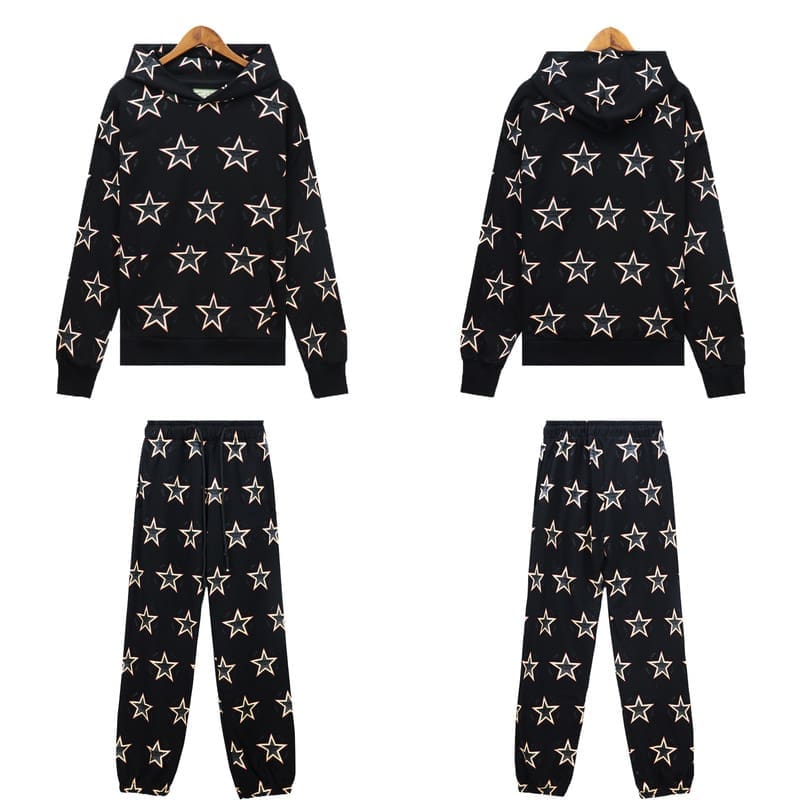 Denim Tears Printed Cotton Terry Hoodie and Pants Set