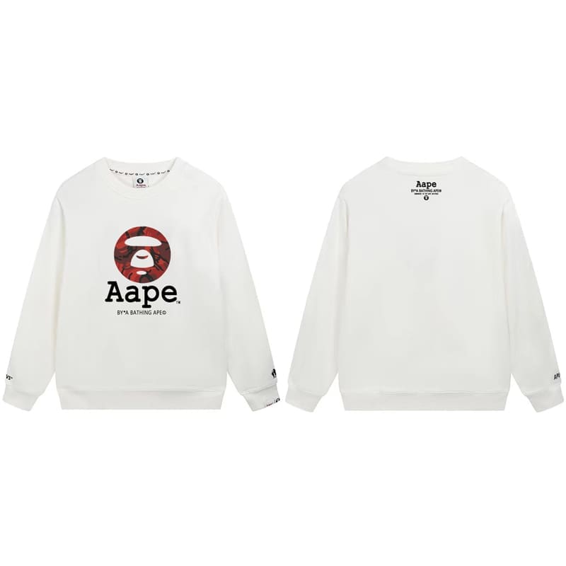 AAPE Ape Head Camouflage Loose Terry Hoodie for Men and Women