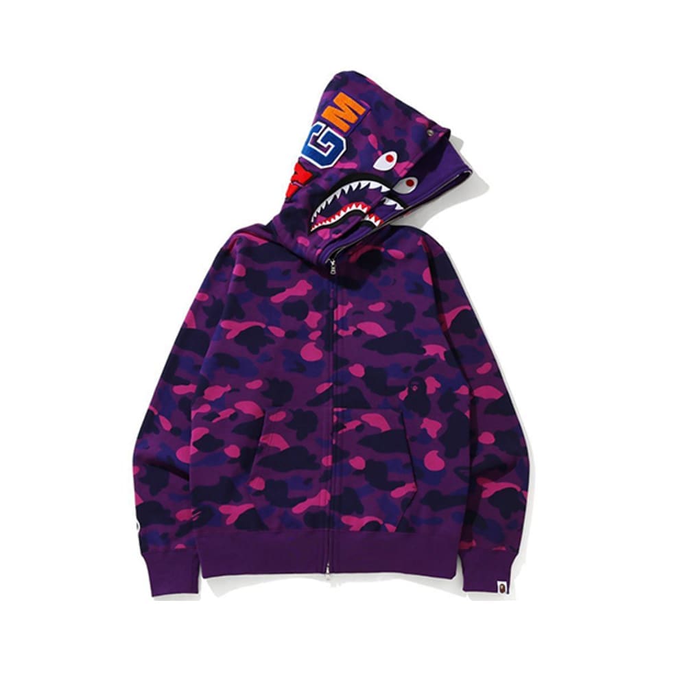 AAPE Ape Head Camouflage Zip Hoodie for Men and Women