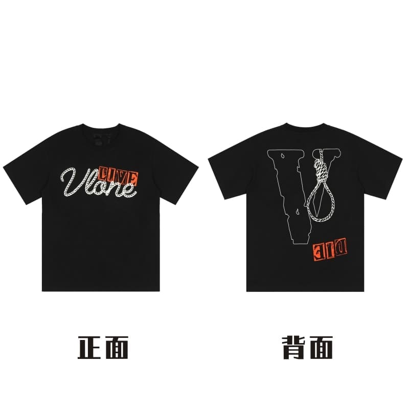VLONE Big V Short Sleeve T-Shirt Casual High Street Summer Wear