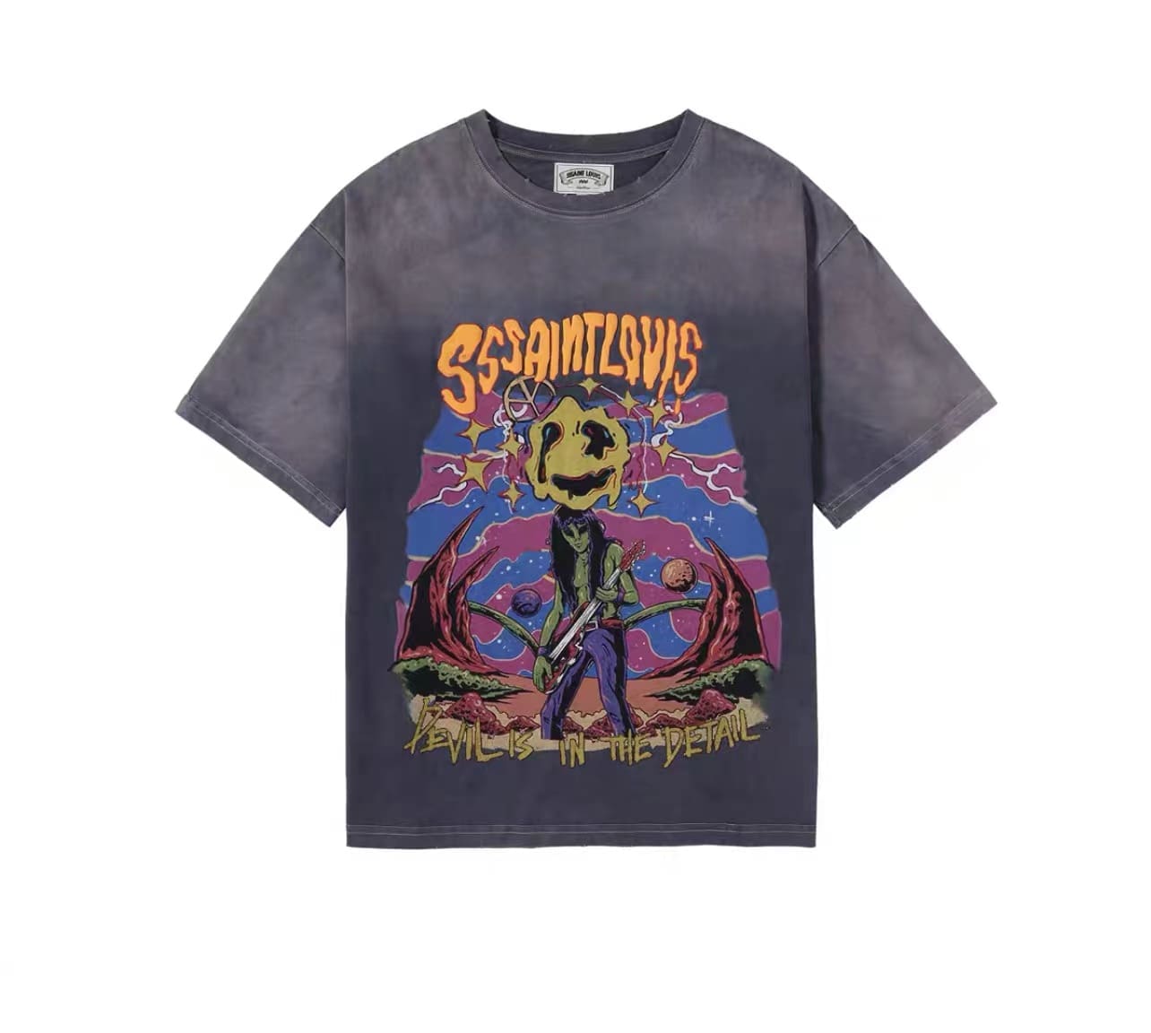 saint L**is hot drill vintage washed vtg short sleeve t-shirt for men