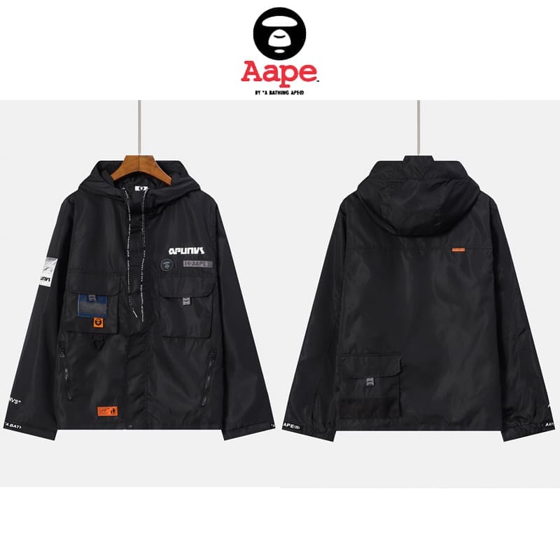 AAPE Camouflage Cotton Sweatpants for Men and Women