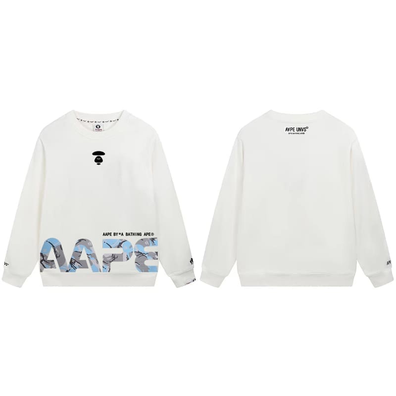 AAPE Camouflage Terry Hoodie for Men and Women