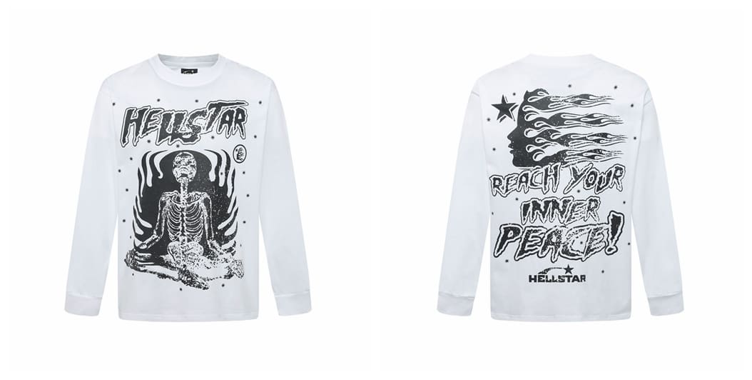 H*lst*r european and american high street fashion hip hop fashion brand men’s and women’s printed loose cotton crew neck bottoming shirt long sleeve t-shirt ins