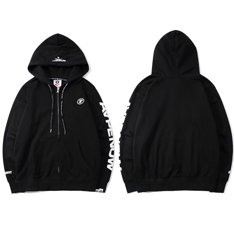 AAPE Cartoon Printed Round Neck Sweater for Men and Women