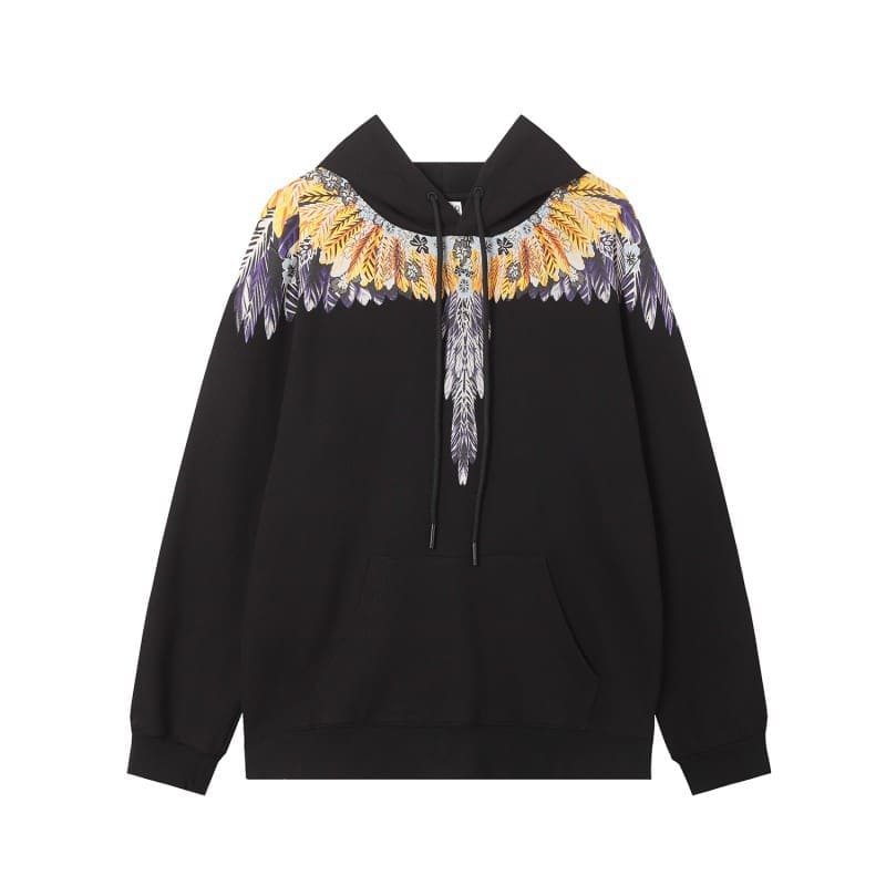 Marcelo Burlon Colorful Feather Wings Sweater Lightning Blade Hoodie A