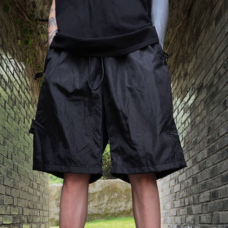 Stone Island Double-Layer Quick-Drying Nylon Compass Embroidery Sports Shorts
