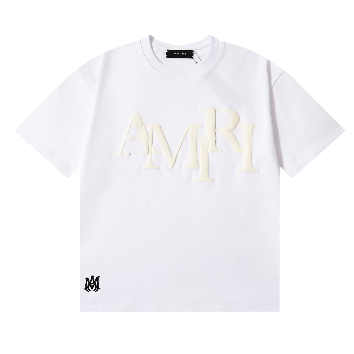 AMIRI Letter Puff Print Heavy Weight Cotton T-Shirt for Men and Women