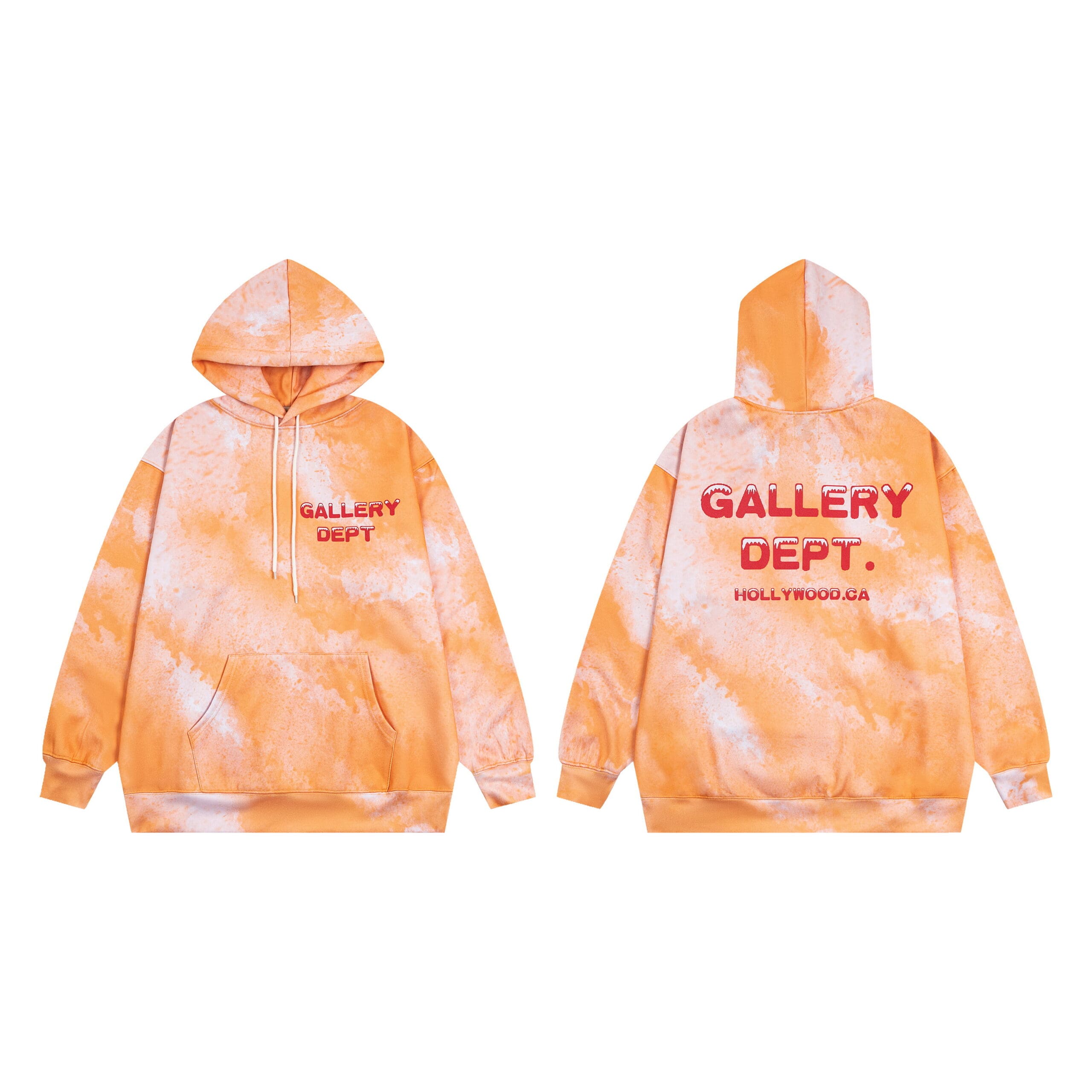 Gallery Dept High Street Tie-Dyed Hooded Sweater and Sweatpants Set for Men and Women