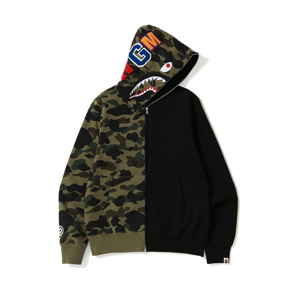 AAPE Ape Head Camouflage Zip Hoodie for Men and Women