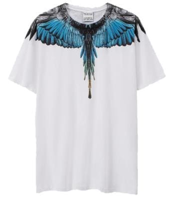 Marcelo Burlon Wings T-Shirt Classic Feather Short Sleeve B