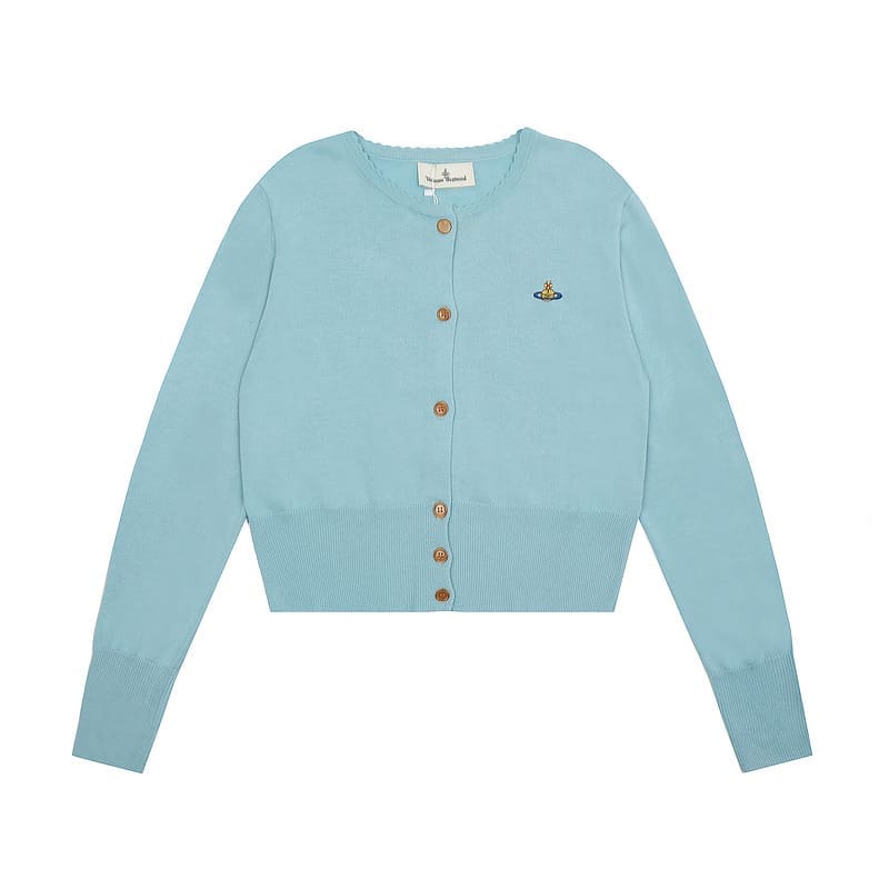 Vivienne Westwood Spring Commuter Cardigan Light Luxury Trendy Brand for Women