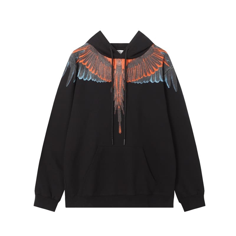 Marcelo Burlon Colorful Feather Wings Sweater Lightning Blade Hoodie A