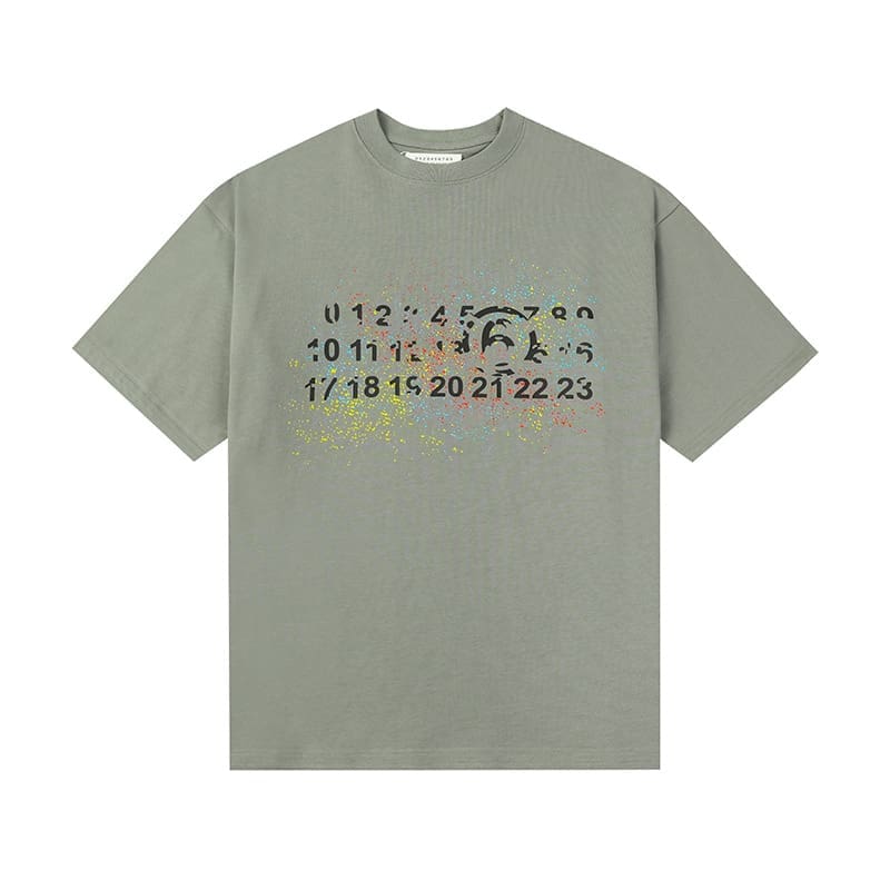 ma*s*n Ma*i*la mm6 digital pattern short sleeve t-shirt series a