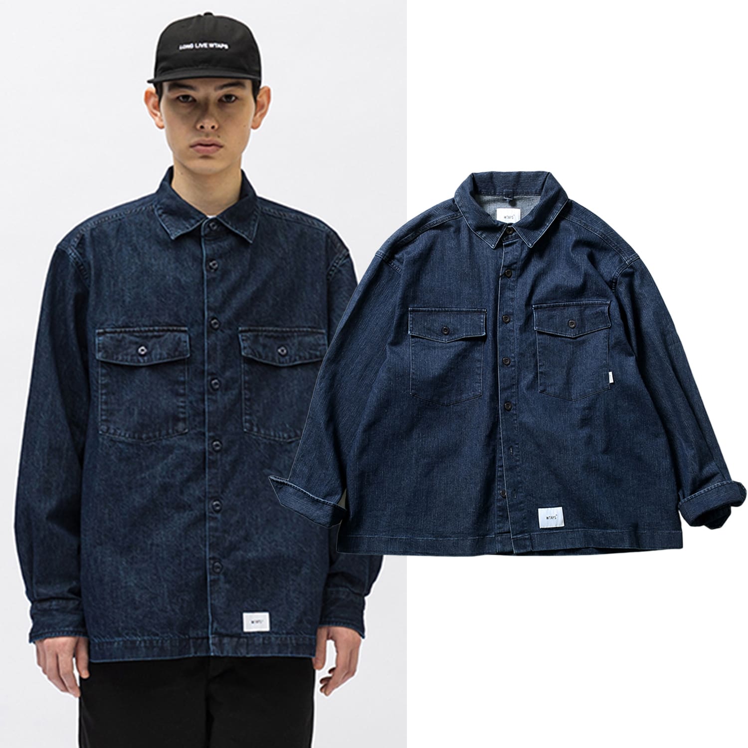 Xishan Che WTAPS Japanese style workwear washed denim jacket CityBoy loose men’s long sleeve shirt