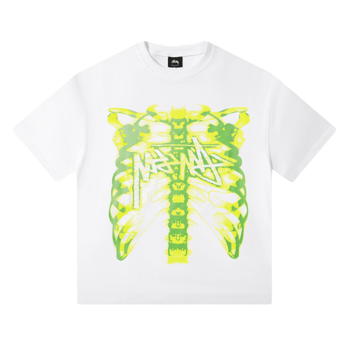 Stussy Reflective Skull Print Cotton T-Shirt Summer Edition