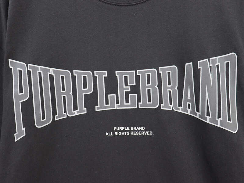 pu*re b*and logo print casual t-shirt high street loose fit