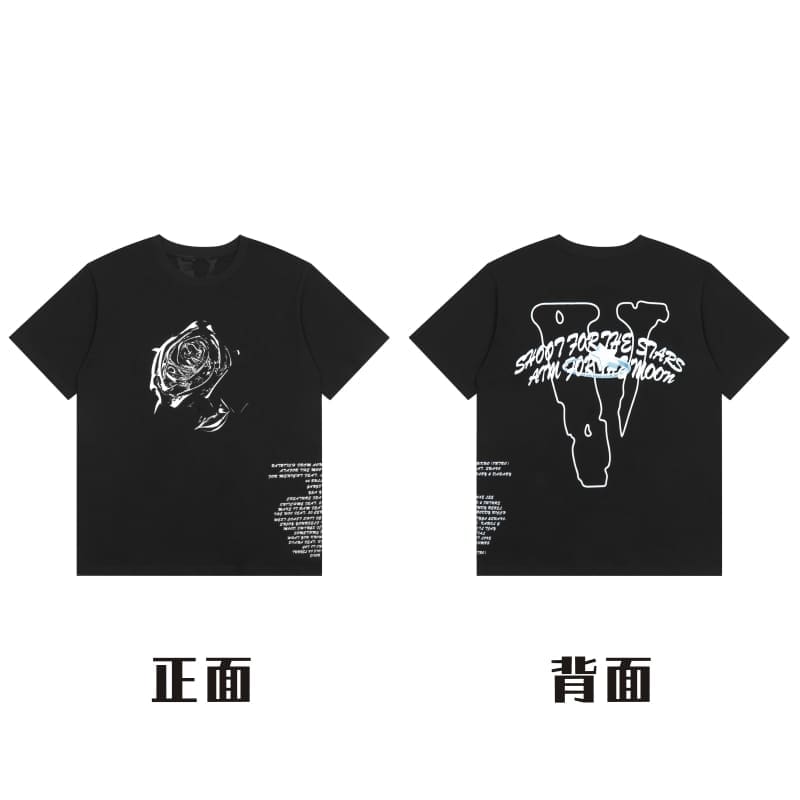 VLONE Big V Short Sleeve T-Shirt Casual High Street Summer Wear