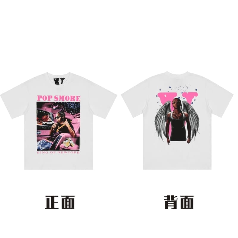 VLONE Large V Short Sleeve T-Shirt High Street Spring Summer Casual Wear