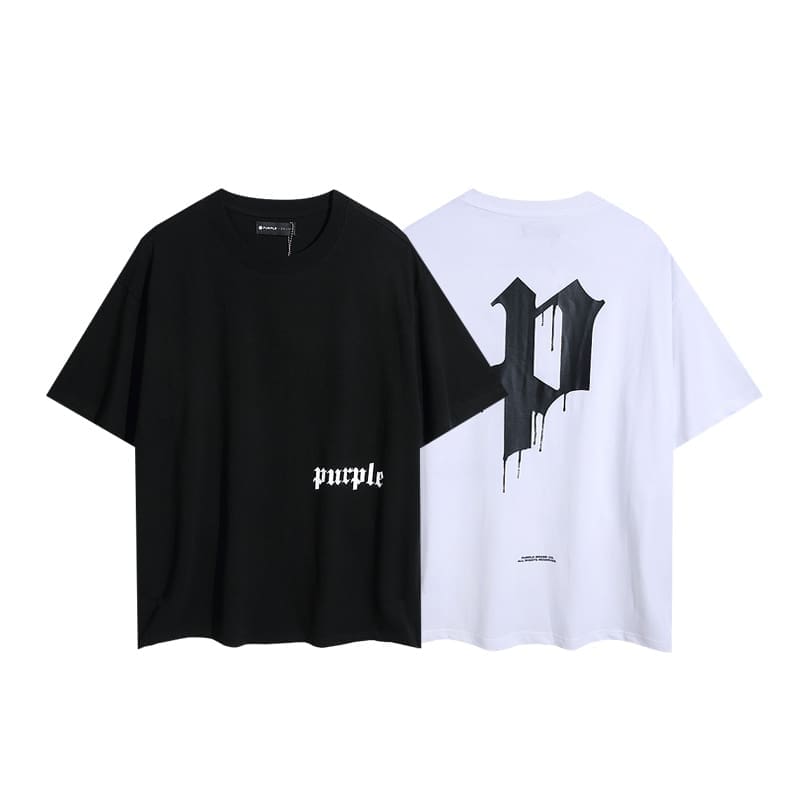 pu*re b*and letter print t-shirt high street cotton casual round neck