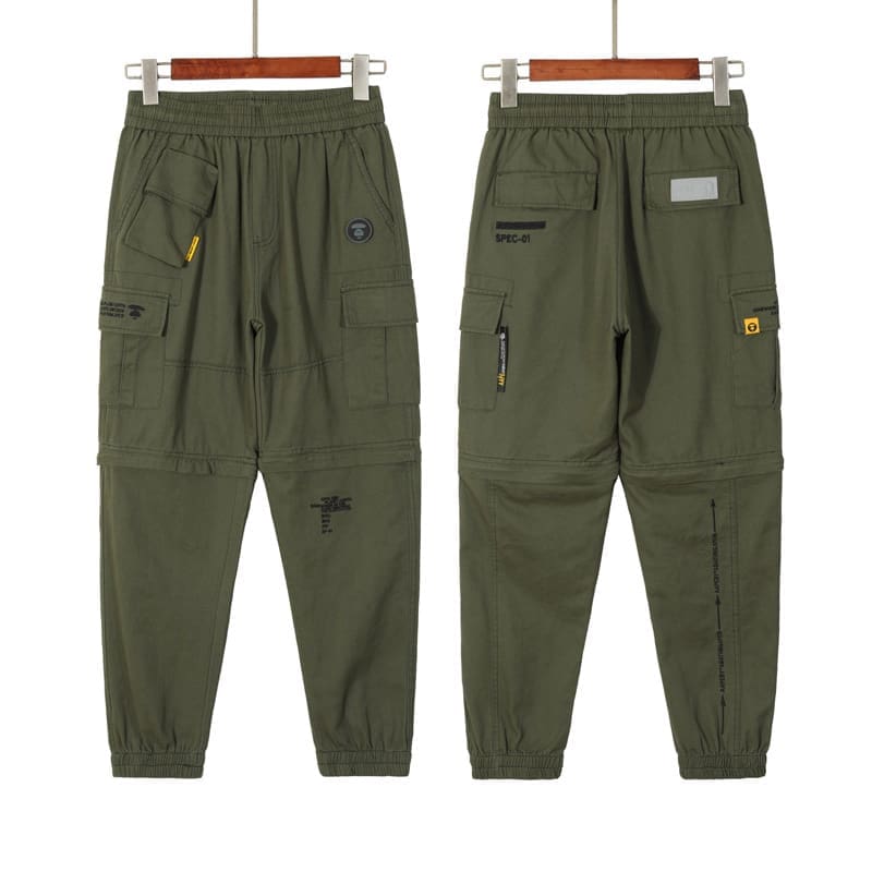 AAPE Ape Head Camouflage Multi-Pocket Workwear Pants for Men and Women