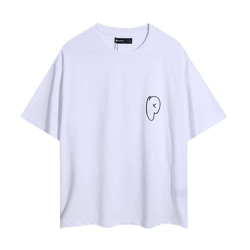 pu*re b*and letter print t-shirt high street cotton casual round neck
