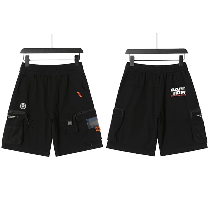 AAPE Camouflage Cargo Shorts for Men and Women