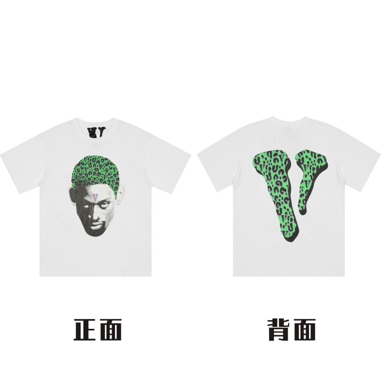 VLONE Large V Short Sleeve T-Shirt High Street Spring Summer Casual Wear