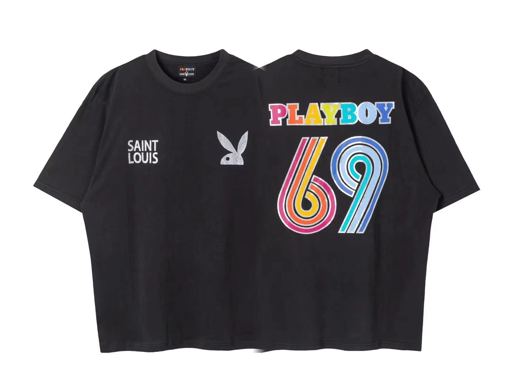 saint L**is hot drill vintage washed vtg short sleeve t-shirt for men